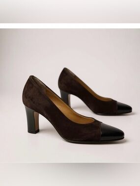 Valentino Brown Suede Heels